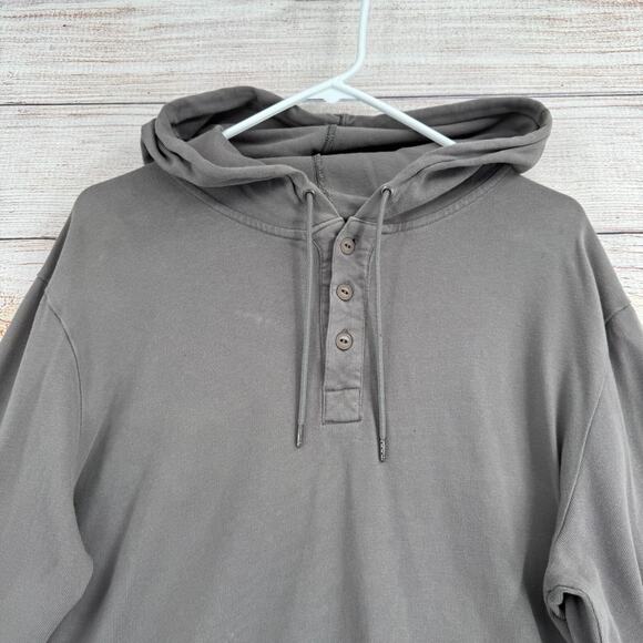 Nike Engineered Henley Hoodie Sweatshirt Men's Size‎ Large Gray - Picture 3 of 16